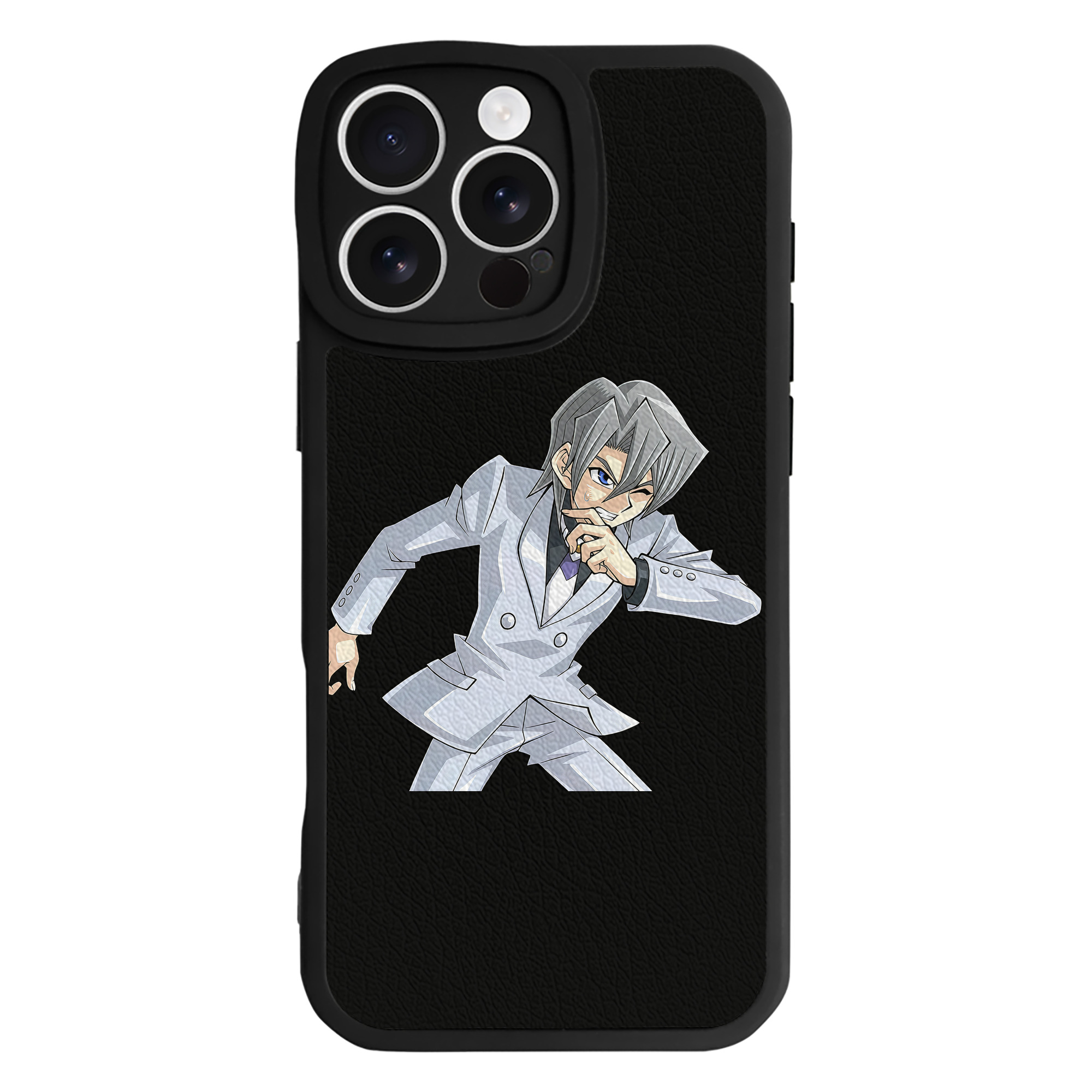 （画像用） 遊☆戯☆王 Yu-Gi-Oh! 【iPhone 16シリーズ対応】シリコンスマホケース（レザー調） 材質：シリコン
